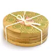 Urban Market 4 Piece Bamboo Coaster Set With Decorative Farm Animals In Multi