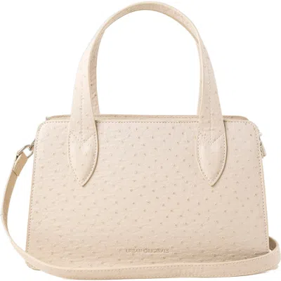 Urban Originals Clara Textured Satchel In Cream