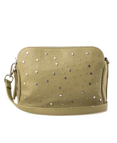 Urban Originals Galaxy Faux Leather Crossbody Bag In Green