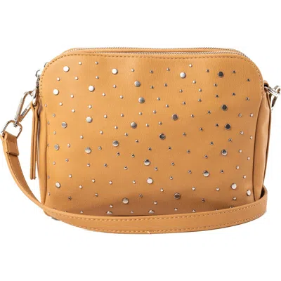 Urban Originals Galaxy Faux Leather Crossbody Bag In Taupe