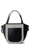 Urban Originals Harland Two Tone Tote Bag In Black