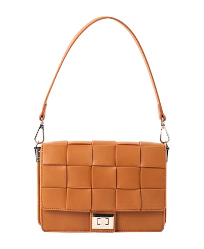 Urban Originals Loved Faux Leather Crossbody Bag In Brown