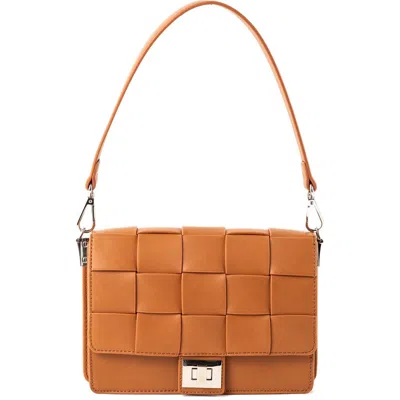 Urban Originals Loved Woven Crossbody Bag In Brown