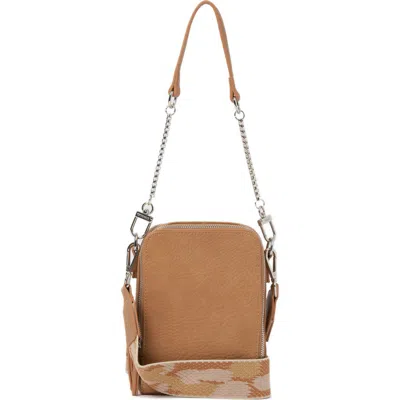 Urban Originals Mirror Mirror Vegan Leather Crossbody Bag In Sand