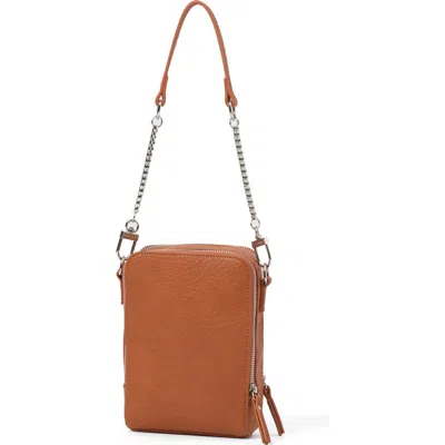 Urban Originals Mirror Mirror Vegan Leather Crossbody Bag In Brown