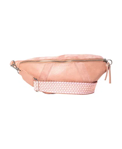 Urban Originals Museum Faux Leather Bumbag In Pink