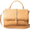 Urban Originals Orb Stud Top Handle Satchel In Brown