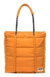 Urban Originals Palm Quilted Recycled Nylon Tote In Tan