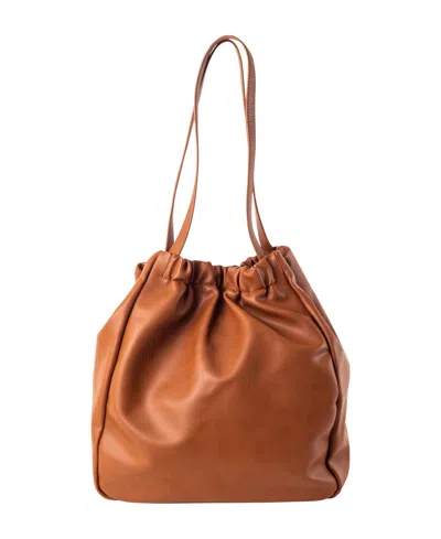 Urban Originals Paradise Faux Leather Tote Bag In Tan