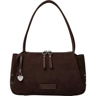 Urban Originals Please Stay Shoulder Bag In Brown
