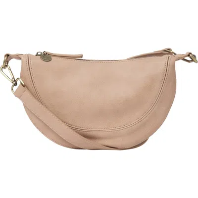 Urban Originals Super Mini Halfmoon Crossbody In Taupe