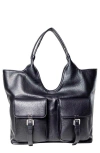 Urban Originals The Royale Vegan Leather Tote In Black