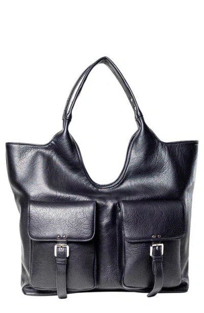 Urban Originals The Royale Vegan Leather Tote In Black
