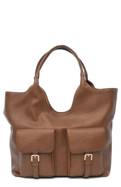 Urban Originals The Royale Vegan Leather Tote In Brown
