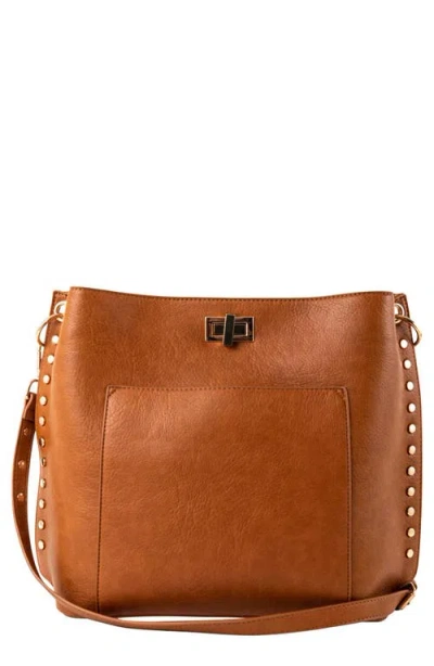 Urban Originals Triangle Vegan Leather Tote In Tan