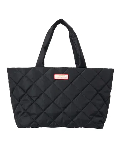 Urban Originals Tropical Extra Large Tote Bag In Black