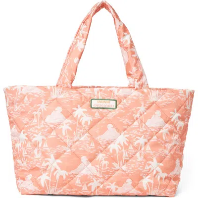 Urban Originals Woven Tote Bag In Orange