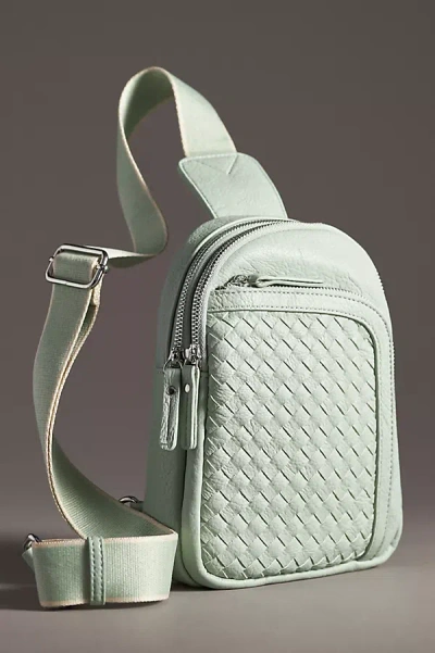 Urban Originals X Anthropologie Woven Sling Bag In Green