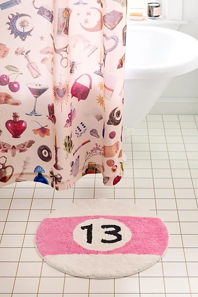 Urban Outfitters 13 Pool Ball Shaped Plush Tufted Bath Mat In Pink At  In Multi