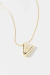 Urban Outfitters 14k Gold Plated Bubble Initial Charm Necklace, Women's At  In Multicolor