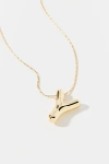 Urban Outfitters 14k Gold Plated Bubble Initial Charm Necklace, Women's At  In Multicolor