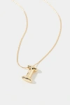 Urban Outfitters 14k Gold Plated Bubble Initial Charm Necklace, Women's At  In Multicolor