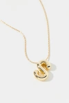 Urban Outfitters 14k Gold Plated Bubble Initial Charm Necklace, Women's At  In Multicolor