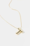 Urban Outfitters 14k Gold Plated Bubble Initial Charm Necklace, Women's At  In Multicolor