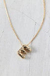 Urban Outfitters 14k Gold Plated Rhinestone Bubble Initial Charm Necklace, Women's At