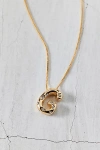 Urban Outfitters 14k Gold Plated Rhinestone Bubble Initial Charm Necklace, Women's At  In Multicolor