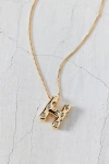 Urban Outfitters 14k Gold Plated Rhinestone Bubble Initial Charm Necklace, Women's At