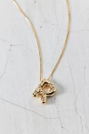 Urban Outfitters 14k Gold Plated Rhinestone Bubble Initial Charm Necklace, Women's At  In Multicolor