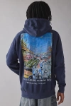 Urban Outfitters 24 Heures Du Mans Racing Graphic Hoodie Sweatshirt In Blue, Men's At  In Blue