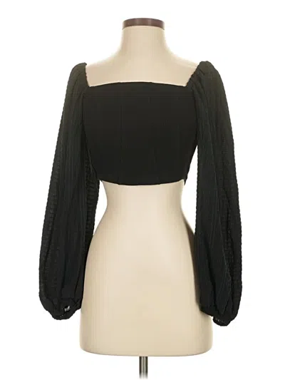 Pre-owned Urban Outfitters 3/4 Sleeve Blouse In Black