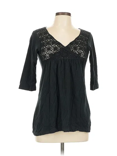 Pre-owned Urban Outfitters 3/4 Sleeve T-shirt In Black