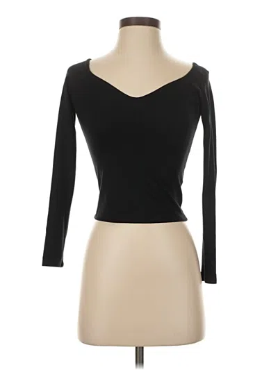 Pre-owned Urban Outfitters 3/4 Sleeve T-shirt In Black