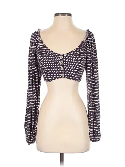 Pre-owned Urban Outfitters 3/4 Sleeve T-shirt In Purple