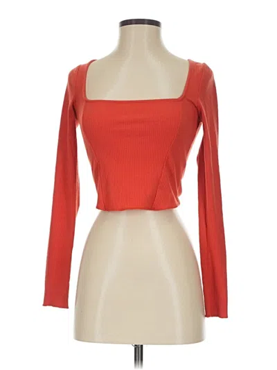 Pre-owned Urban Outfitters 3/4 Sleeve T-shirt In Red