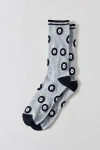 Urban Outfitters 8-ball Pattern Crew Sock In Grey, Men's At