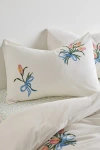 Urban Outfitters A Bouquet For You Floral Embroidered Sham Set In White At  In Neutral