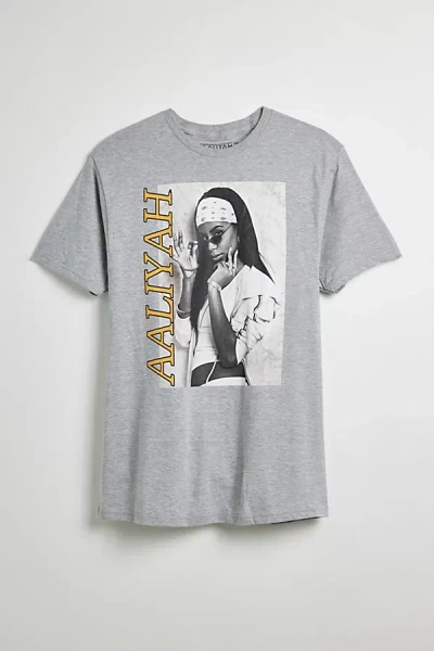 Urban Outfitters Aaliyah Photo Tee In Grey, Men's At