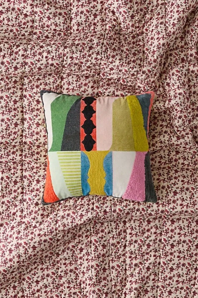 Urban Outfitters Abstract Velvet Throw Pillow At