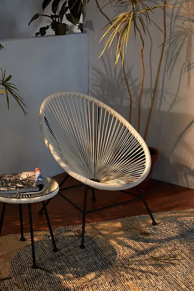 Urban Outfitters Acapulco Indoor/outdoor Woven Chair In White At