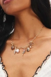 Urban Outfitters Add-a-charm Necklace Set In Gold/pinks, Women's At