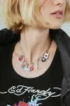 Urban Outfitters Add-a-charm Necklace Set In Red, Women's At