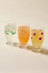 Urban Outfitters Aderia Footed Juice Glass In Dahlia At  In Transparent