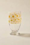 Urban Outfitters Aderia Footed Juice Glass In Daisy Bloom At  In Orange
