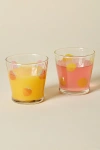 Urban Outfitters Aderia Fruit Drop Juice Glass In Lemon At  In Transparent