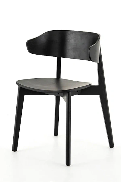 Urban Outfitters Aiden Mid-century Dining Chair In Black At