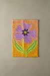 URBAN OUTFITTERS AINSLEY FLOWER TUFTED SHAG RUG IN PURPLE AT URBAN OUTFITTERS